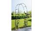 Arche de jardin en métal, idéale pour plantes grimpantes.