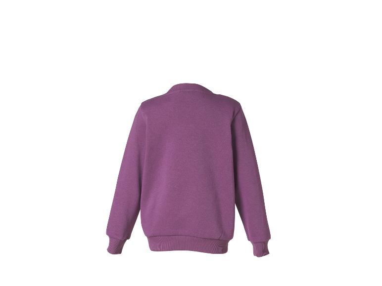 Sweat-shirt violet pour femme, vue de dos