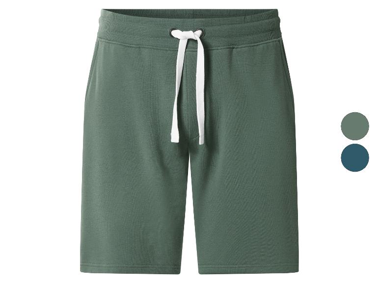 Short de survêtement vert pour homme avec cordon de serrage blanc