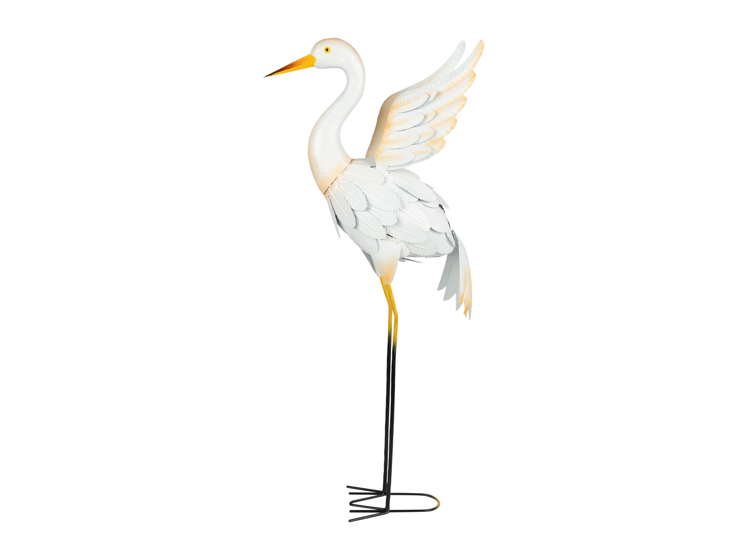 LIVARNO home Oiseau décoratif en métal (héron blanc)