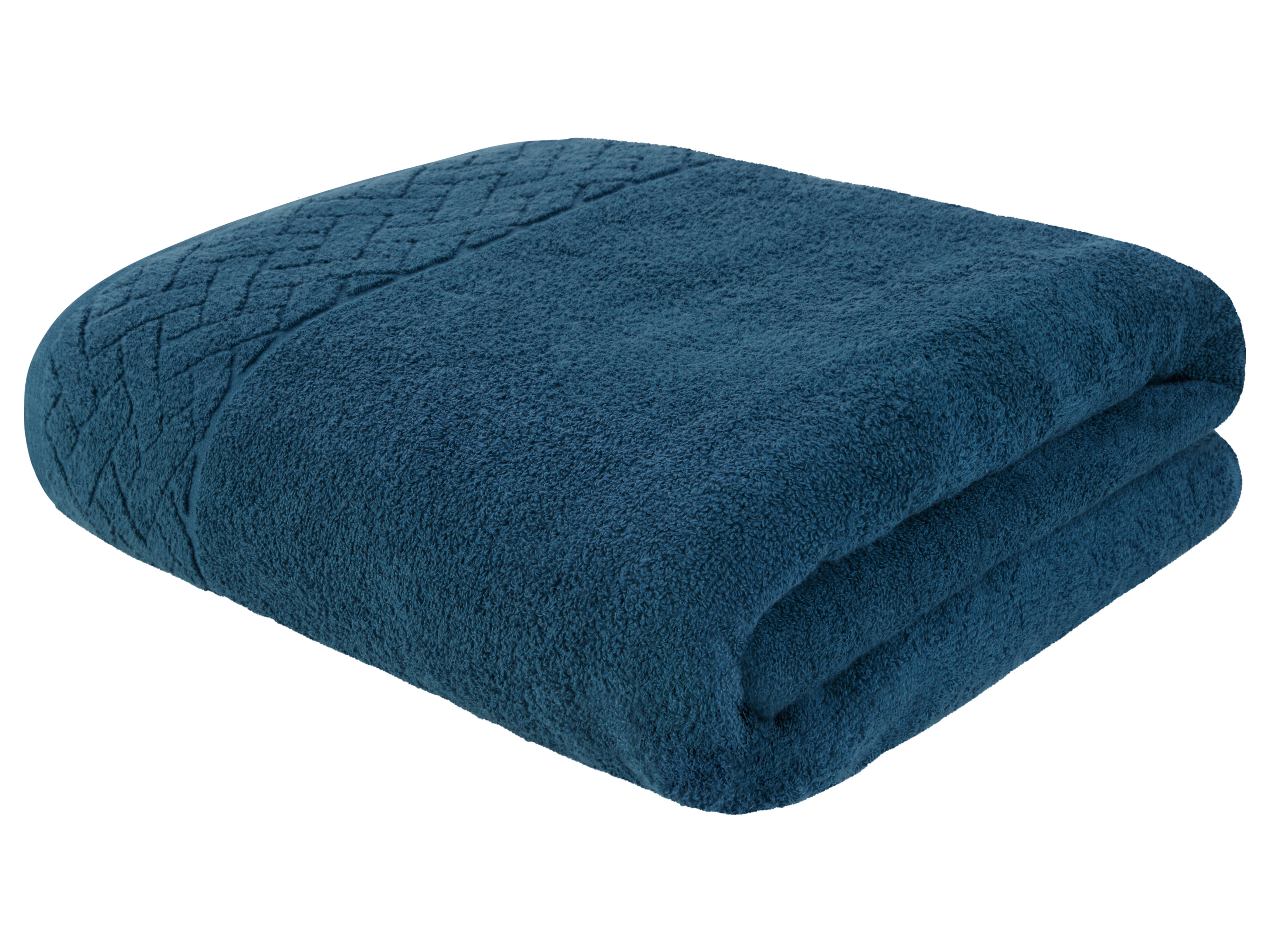 LIVARNO home Serviette de toilette en éponge, 100 x 150 cm (bleu pétrole)