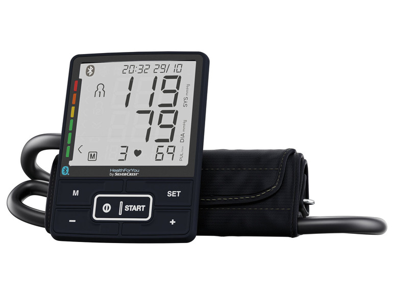 Aller en mode plein écran : SILVERCREST® PERSONAL CARE Tensiomètre SBM 69, avec application HealthForYou - Image 1