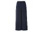 Pantalon large bleu marine élégant.