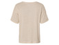 T-shirt beige à manches courtes.