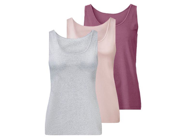 Aller en mode plein écran : esmara® Lot de 3 débardeurs femme - Image 2