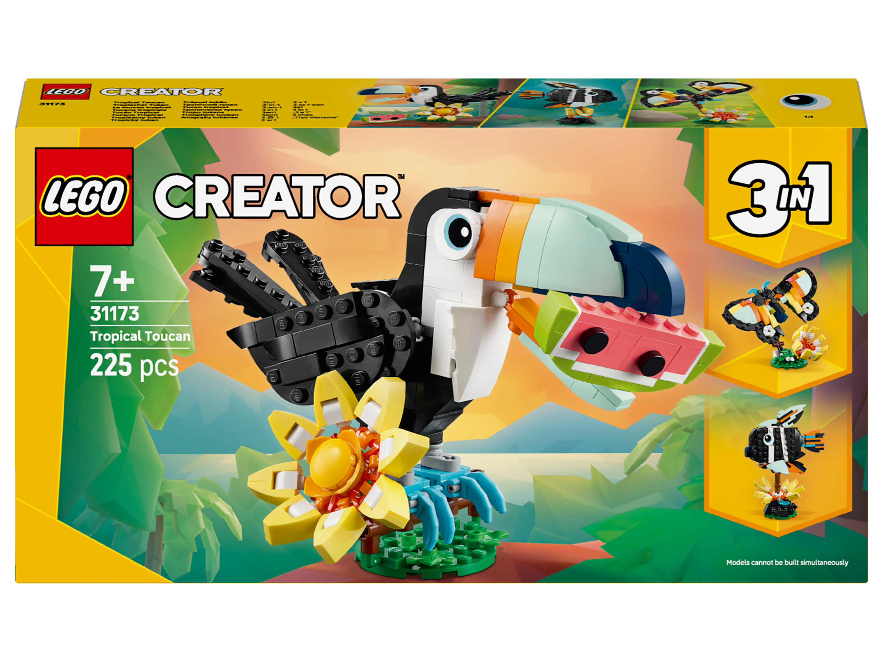 LEGO® Creator 3 en 1 31173 Animaux sauvages : le toucan tropical