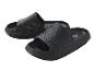 Claquettes noires Crivit, style minimaliste.