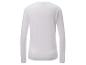 T-shirt blanche à manches longues pour femme.