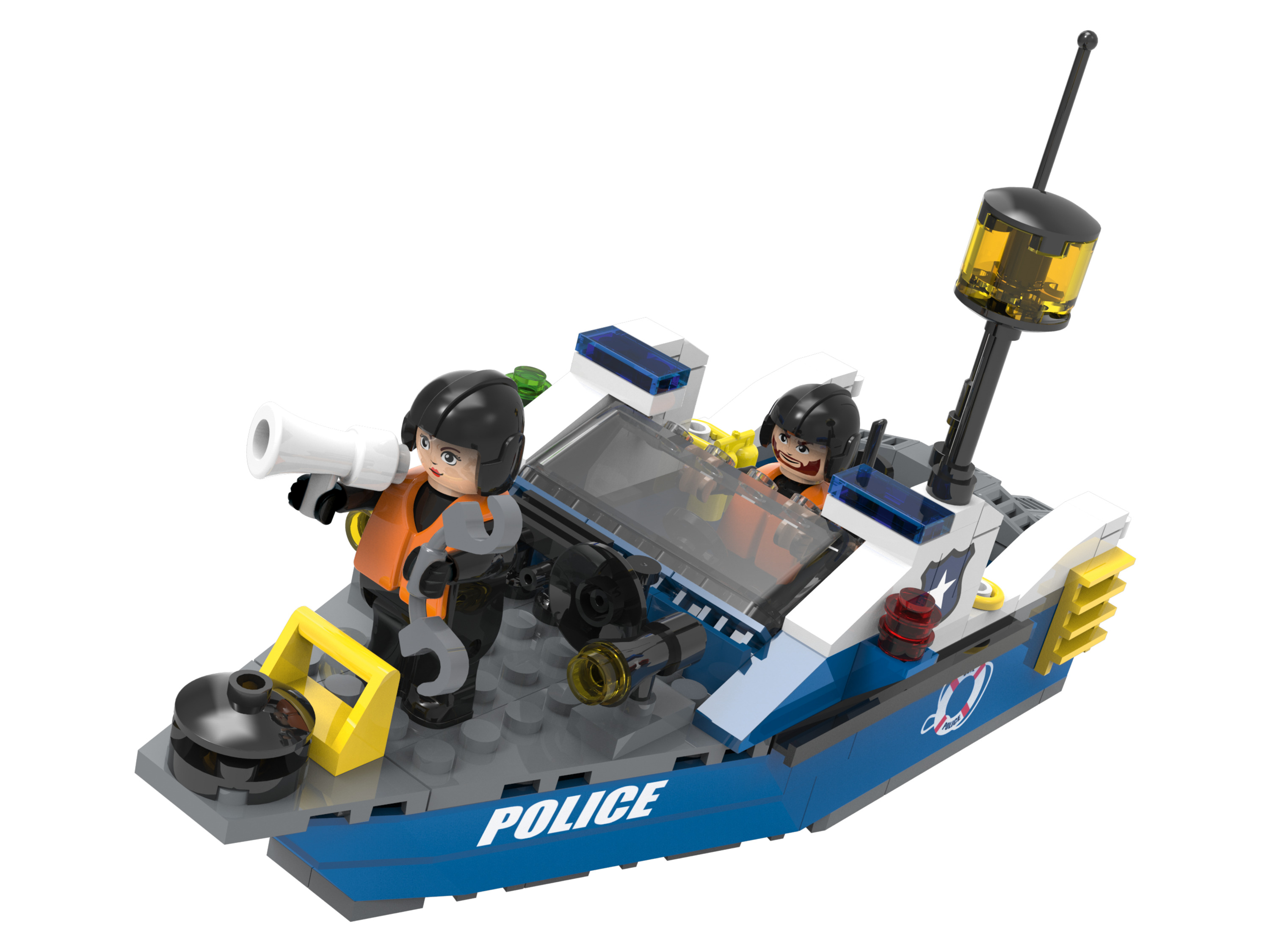 Ensemble Playtive Clippys S (bateau de police)