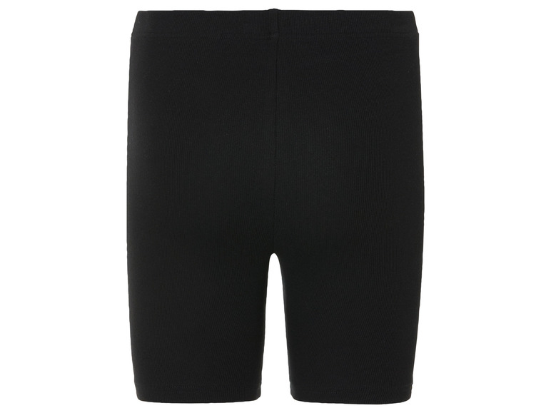 Short de vélo noir à côtes.