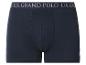 Boxer bleu marine avec le texte 'U.S. GRAND POLO' sur la ceinture.