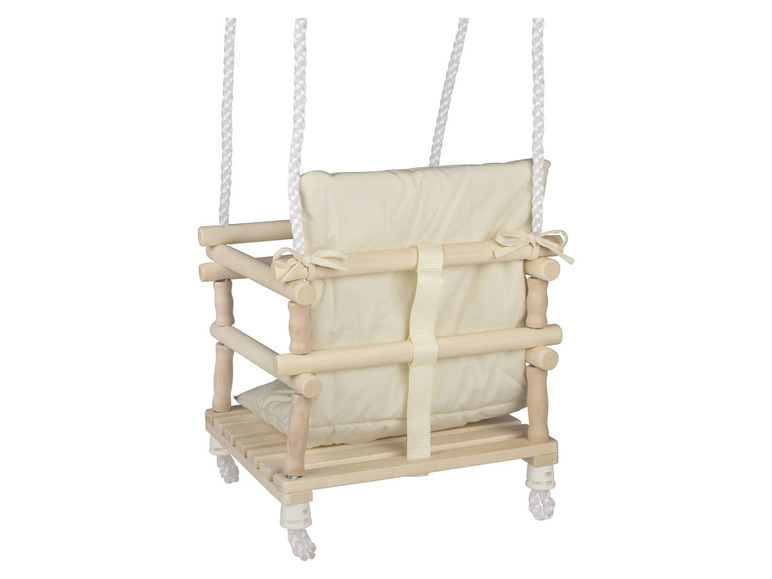 Aller en mode plein écran : Playtive Balançoire en bois pour bébé, avec siège de sécurité - Image 4