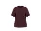 T-shirt bordeaux à manches courtes et col rond