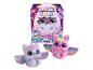 Jouets Hatchimals Alive Pufficorn avec œuf mystère et deux figurines en peluche.