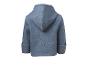 Veste enfant bleue à capuche, vue de dos