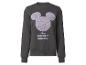 Sweat-shirt gris foncé Disney Mickey Mouse avec logo violet.