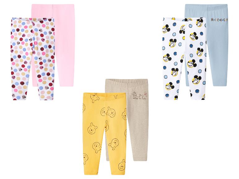 Trois ensembles de leggings pour enfants : à pois, à motifs de personnages de dessins animés et unis.
