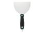 Une spatule Parkside avec une lame ronde en acier.