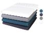 Draps-housses en jersey: blanc, gris, bleu sarcelle et anthracite.