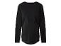 Haut de maternité noir à manches longues avec fronces latérales