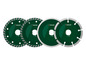 Quatre disques diamantés Parkside pour couper le béton.