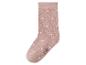 Chaussette rose à pois blancs avec taille 27-30