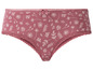 Un slip rose à fleurs et dentelle.