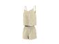 Ensemble de pyjama deux pièces beige avec débardeur à fines bretelles et short