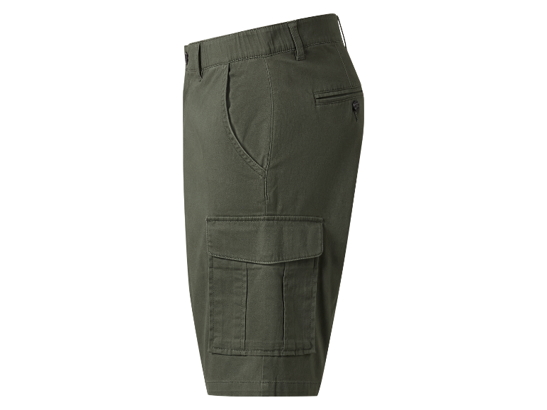 Short cargo vert olive pour homme.