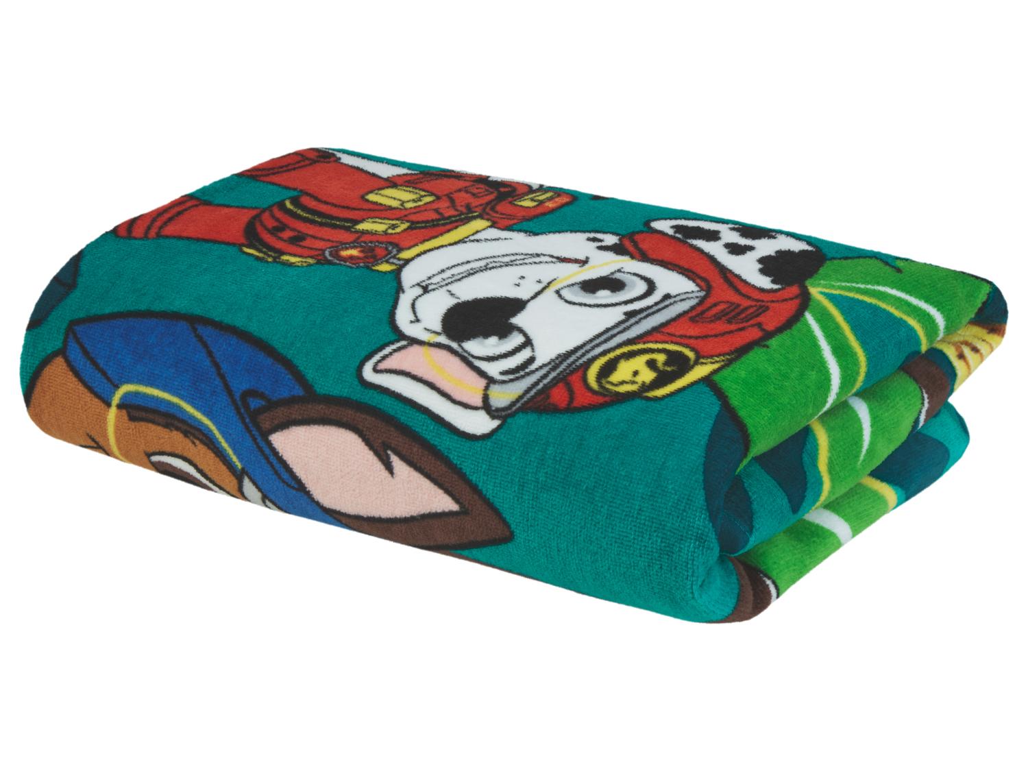 Poncho De Bain Paw Patrol Pour Enfant 55x80 Cm - Capuche, 100% Coton, Licencié Officiel