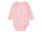 Body rose à manches longues pour bébé.