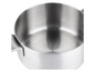 Une casserole en acier inoxydable de 2 litres.