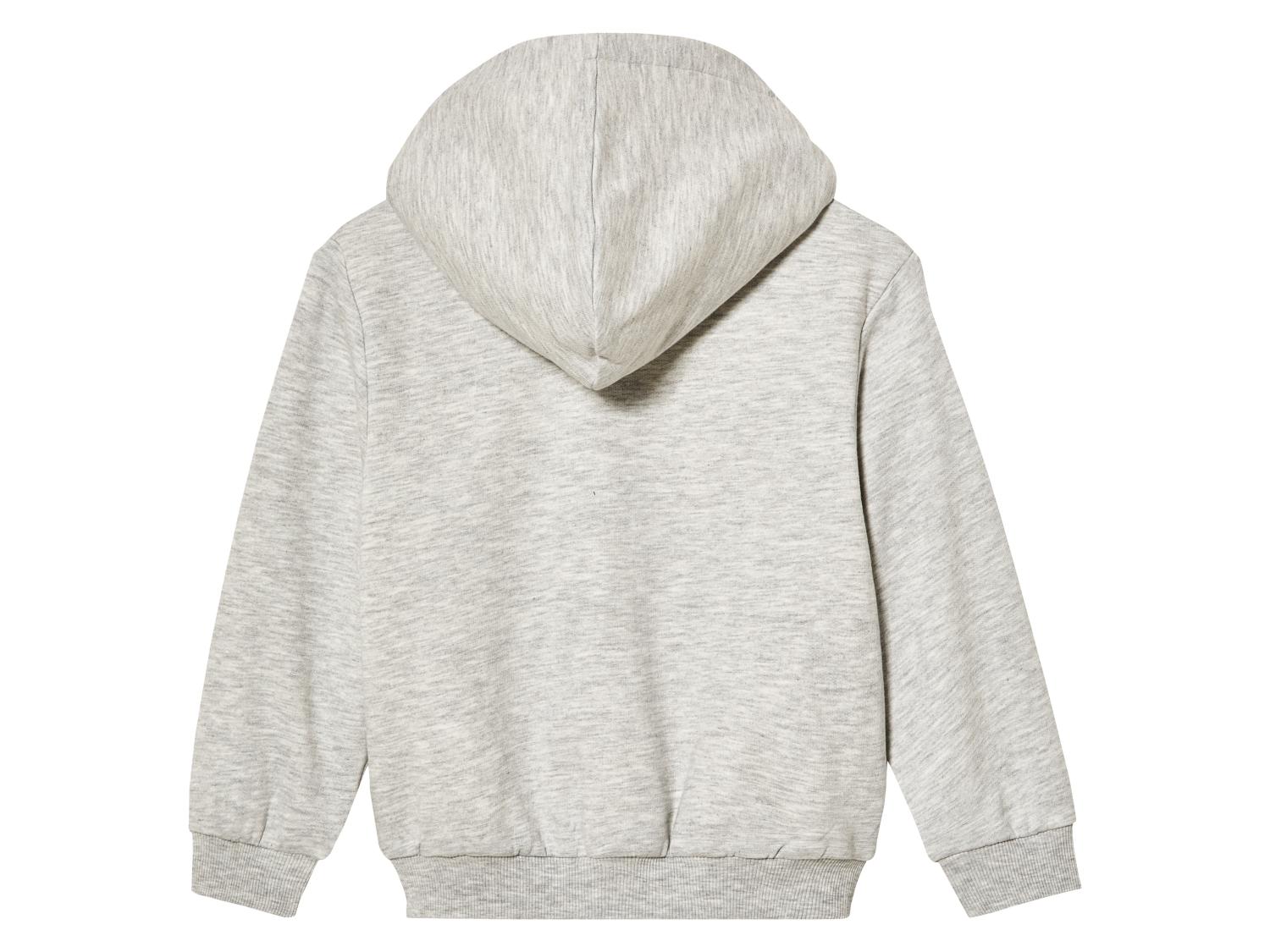 Sweat Zippé à Capuche Intérieur Molletonné Fille Rose