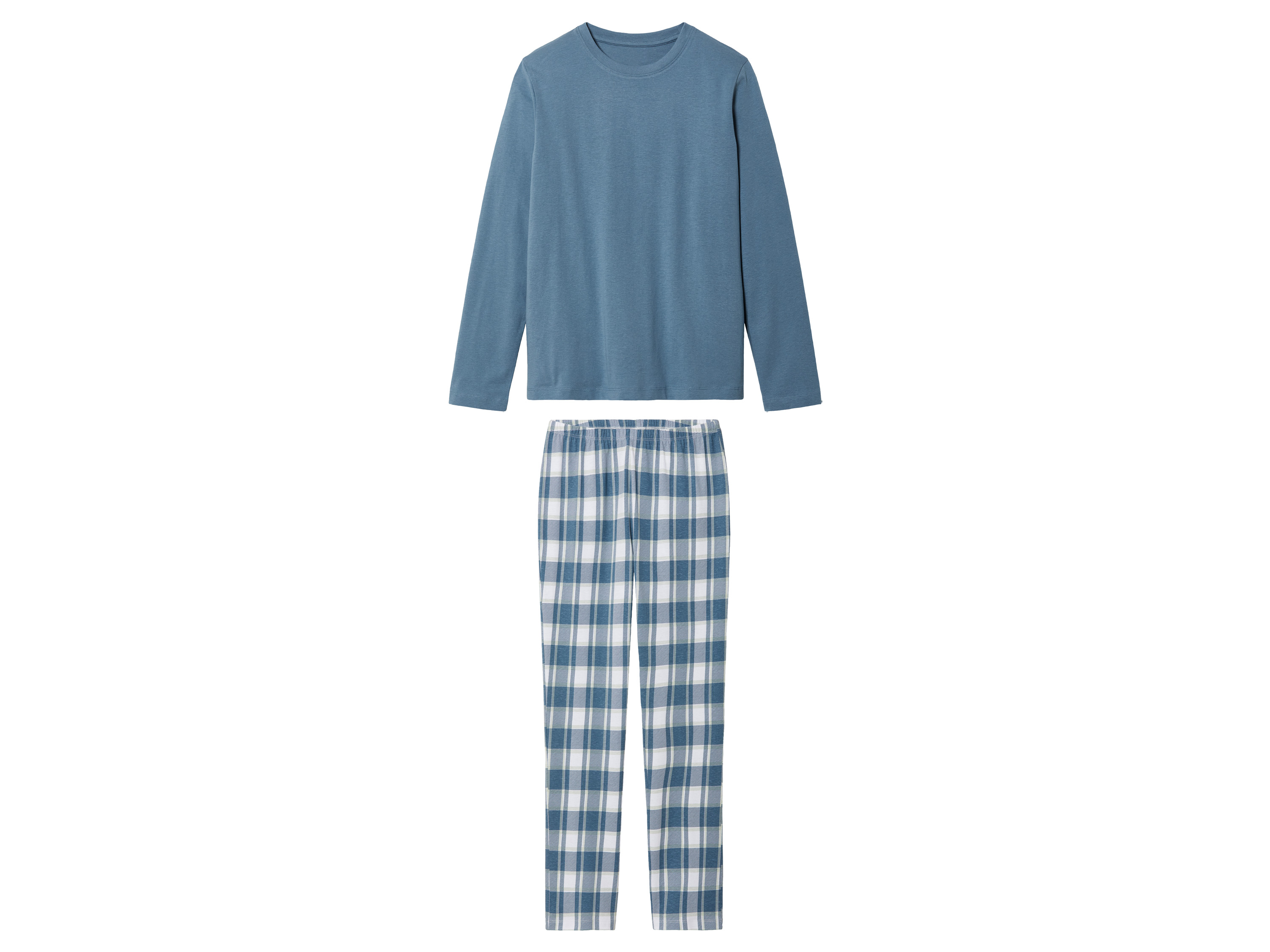 pepperts!® Ensemble pyjama garçon (12-14 ans, à carreaux/bleu)