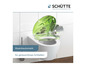 Un abattant de WC avec fermeture douce et un design vert botanique.