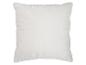 Coussin décoratif blanc à texture douce