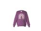 Sweat-shirt violet pour enfant avec un arc-en-ciel à paillettes
