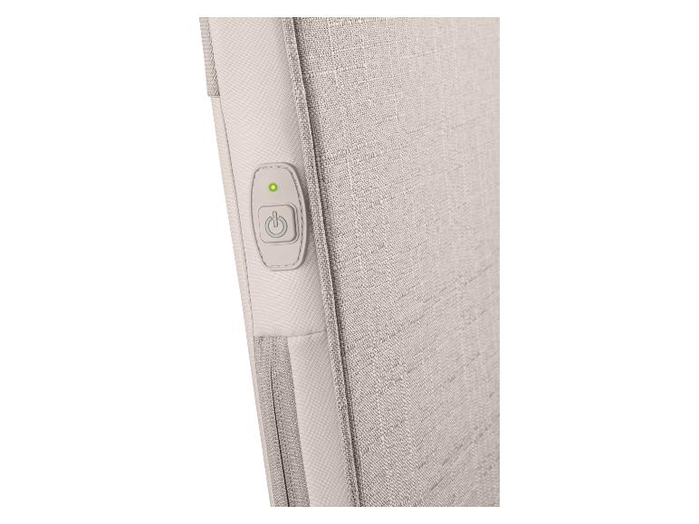 Tissu beige avec bouton marche/arrêt et voyant LED vert