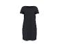 Robe noire à manches courtes et col rond