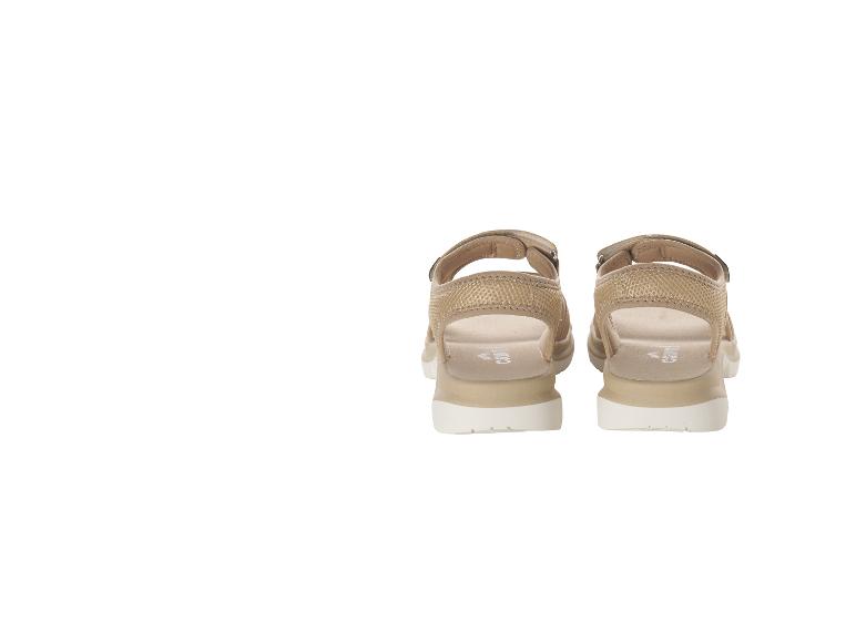 Sandales beige Crocs : vue arrière.