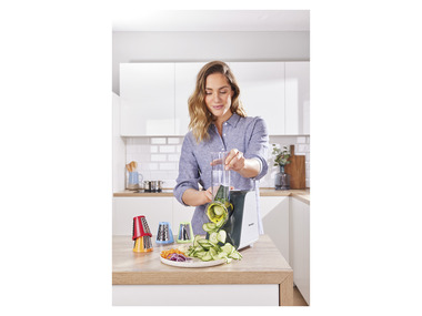 SILVERCREST® KITCHEN TOOLS Râpe à légumes électrique 5-en-1 SGR 150 E2