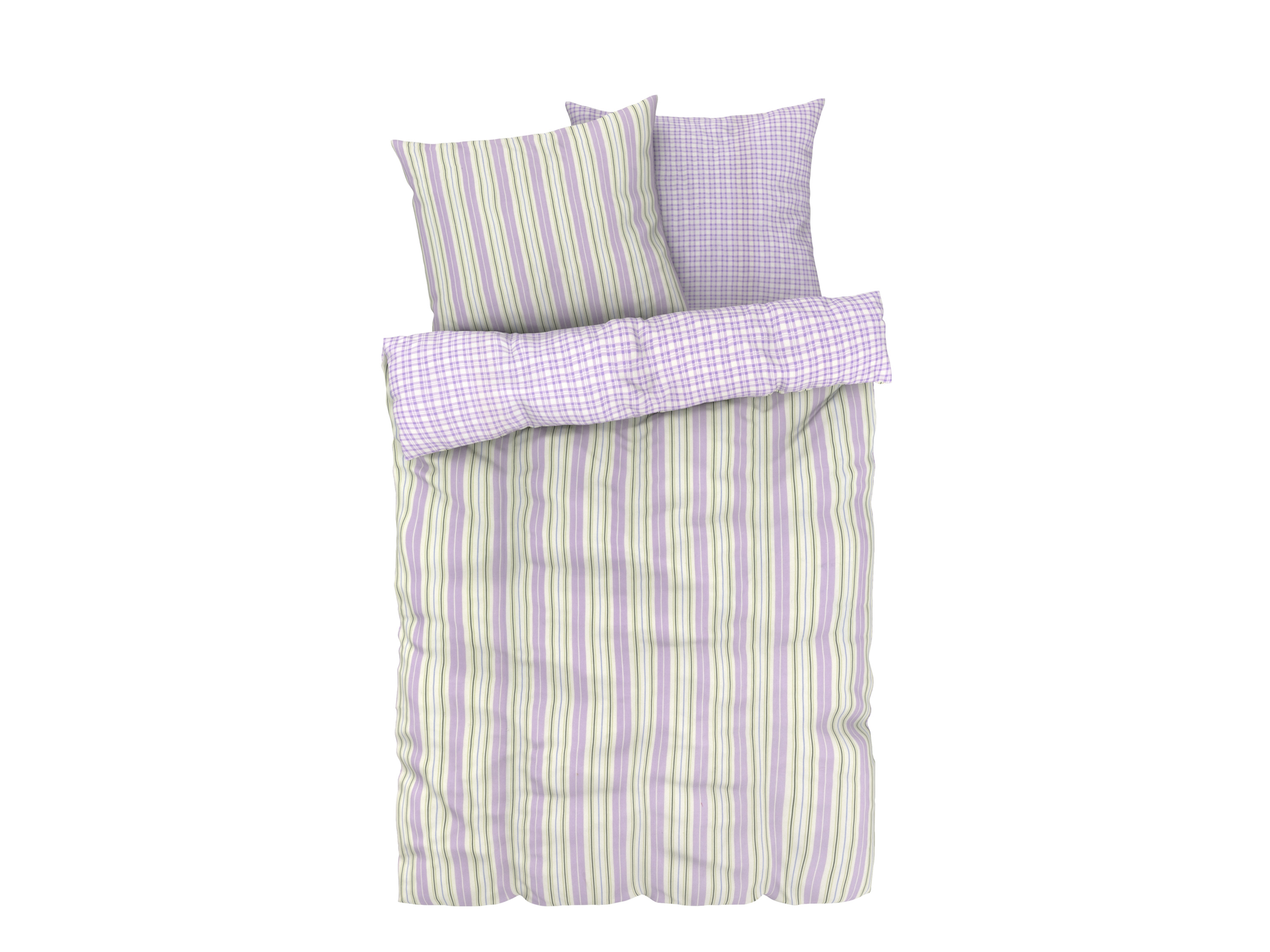 LIVARNO home Parure de lit en satin microfibre, 260 x 240 cm (bandes)