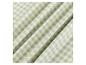 Tissu vichy vert clair et blanc.