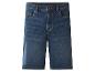 Short en jean bleu avec poches et boutons.