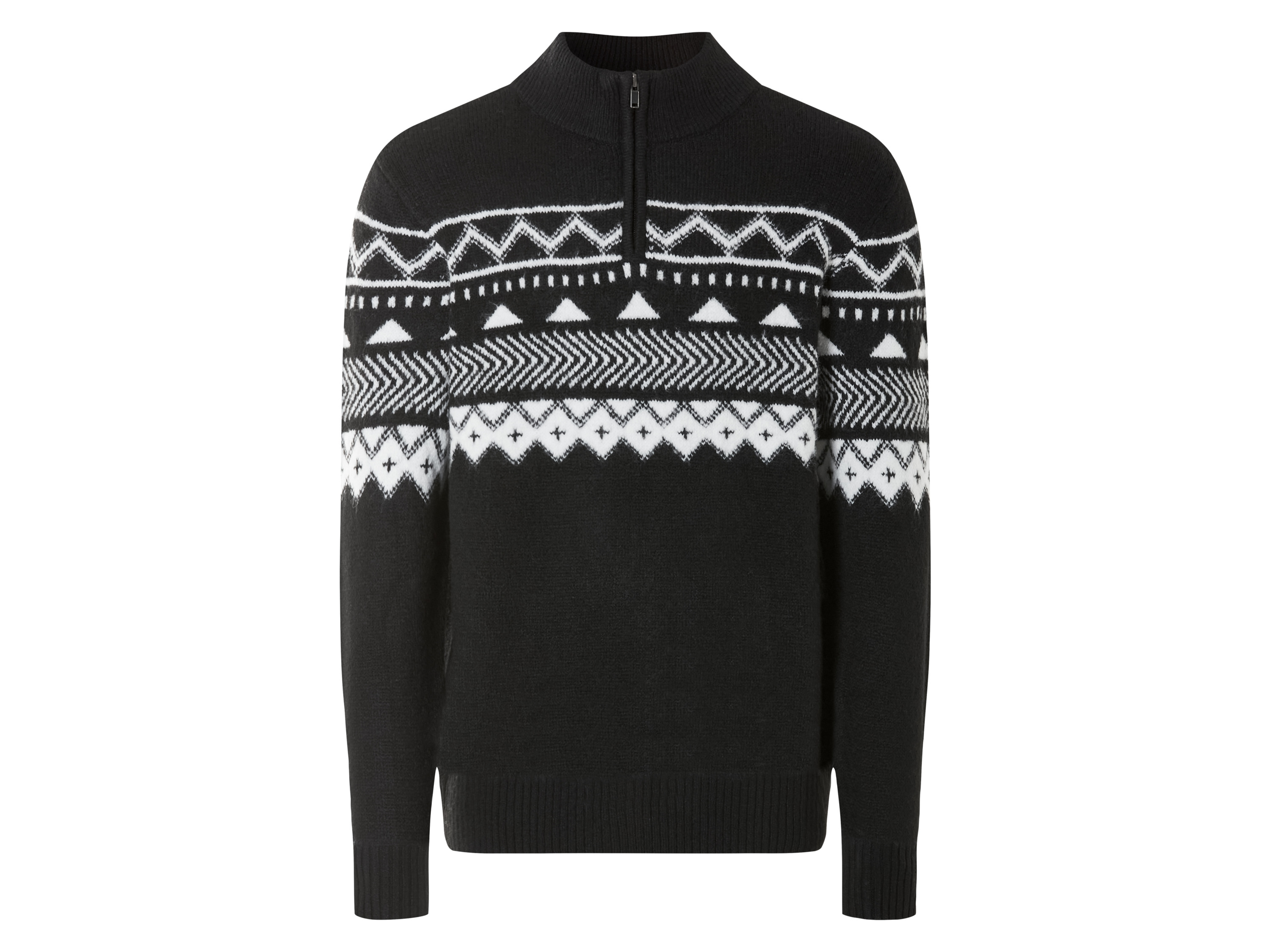LIVERGY® Pull homme (noir/blanc, S)