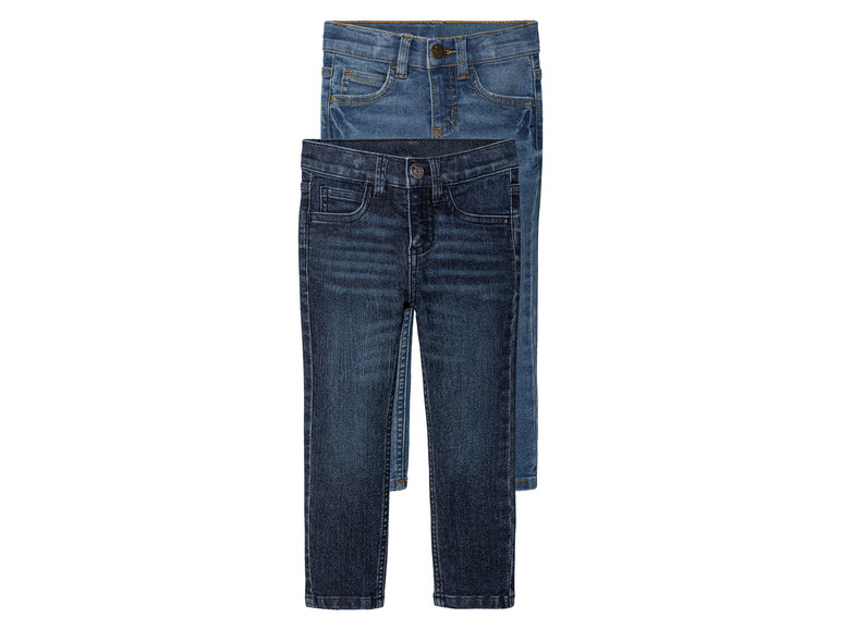 Aller en mode plein écran : lupilu® Set de 2 jeans slim enfant - Image 2