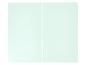 Deux plaques de verre rectangulaires vert clair