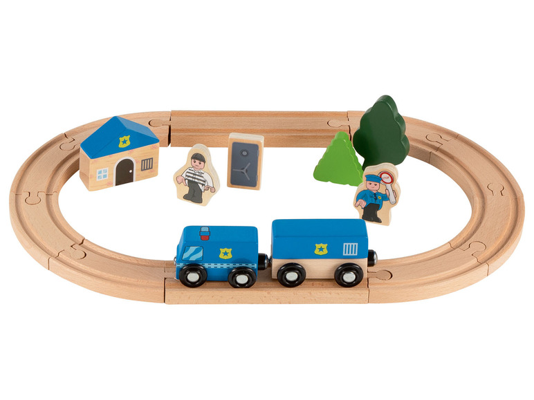 Aller en mode plein écran : Playtive Kit ferroviaire en bois, 18 pièces - Image 17