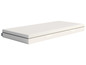 Un matelas Emma blanc avec une bordure grise.