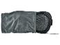 Coussin de massage gris avec panneau de commande et insert en maille